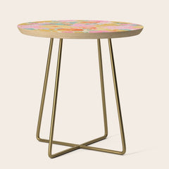 60's Retro Floral Side Table