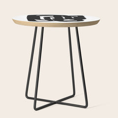 A Heavy Thought White Background Side Table