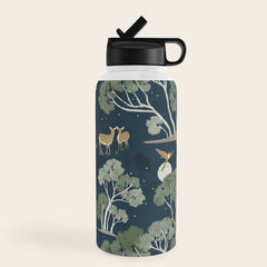 A Forest Awakens Full Moon Water Bottle