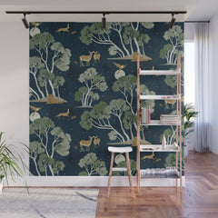 A Forest Awakens Full Moon Wall Mural