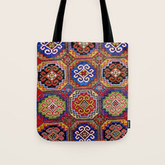 19th Century Armenian Kazak dated 1896 Tote Bag