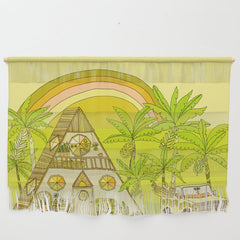 a frame simple living // banana pancakes // retro surf art by surfy birdy Wall Hanging