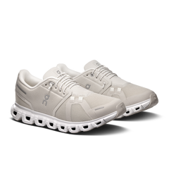 On Running Women's Cloud 6 Wide Shoes - Pearl / White
