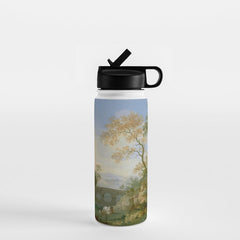 A Landscape with Distant Classical Ruins, a Bridge, Figures, and Cattle Water Bottle