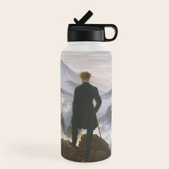 "Wanderer above the Sea of Fog" ("Der Wanderer ��ber dem Nebelmeer") by Caspar David Friedrich, circa 1817 Water Bottle
