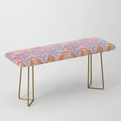 70s Retro Floral vibe Bench