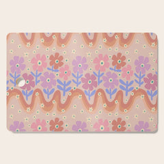 70s Retro Floral vibe Cutting Board