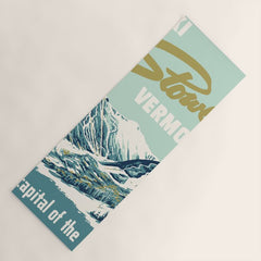 2021 Ski Stowe Vermont Vintage Poster Yoga Mat