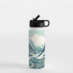 2021 Ski Stowe Vermont Vintage Poster Water Bottle