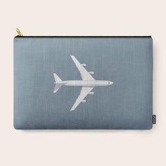 747-400 Jumbo Jet Airliner Aircraft - Slate Carry All Pouch