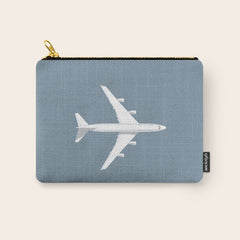 747-400 Jumbo Jet Airliner Aircraft - Slate Carry All Pouch