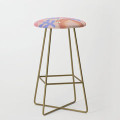 70s Retro Floral vibe Stool