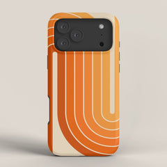 70s Retro Vintage Style Minimal Design 553 iPhone Case