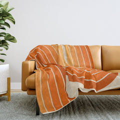 70s Retro Vintage Style Minimal Design 553 Throw Blanket