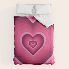 70's Heart Duvet Cover