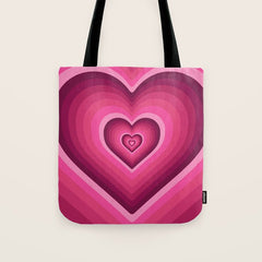 70's Heart Tote Bag