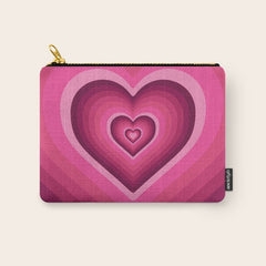 70's Heart Carry All Pouch