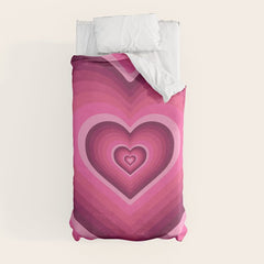 70's Heart Duvet Cover