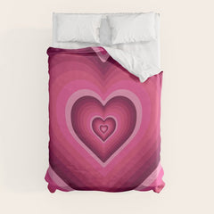 70's Heart Duvet Cover