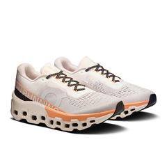 On Running Women's Cloudmonster 2 Shoes - Ivory / Tangerine