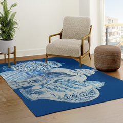 4 Four 4 Blue and White Ginger Jars Rug