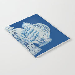 4 Four 4 Blue and White Ginger Jars Notebook
