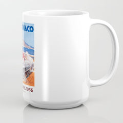 1936 Monaco Grand Prix Race Poster Coffee Mug