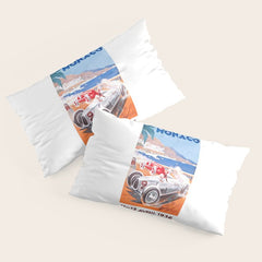1936 Monaco Grand Prix Race Poster Pillow Sham