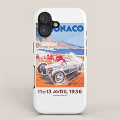 1936 Monaco Grand Prix Race Poster iPhone Case