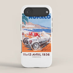 1936 Monaco Grand Prix Race Poster iPhone Case