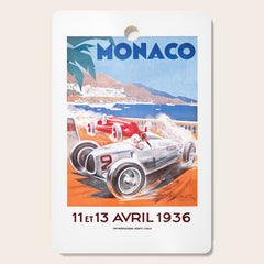 1936 Monaco Grand Prix Race Poster Cutting Board