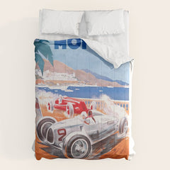 1936 Monaco Grand Prix Race Poster Comforter