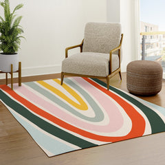 70s Vintage Rainbow Rug