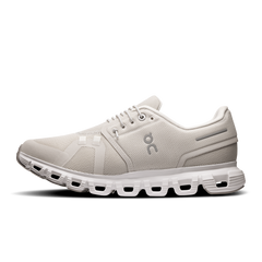On Running Women's Cloud 6 Wide Shoes - Pearl / White