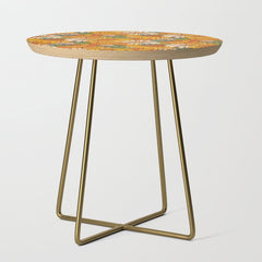 70s Retro Floral Side Table