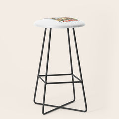 1938 France Cannes Cote D'Azur Travel Poster Stool