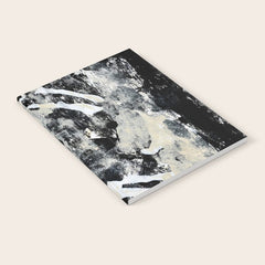 003: a vibrant abstract design in black and white by Alyssa Hamilton Art Notebook