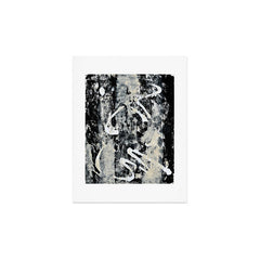 003: a vibrant abstract design in black and white by Alyssa Hamilton Art Art Print