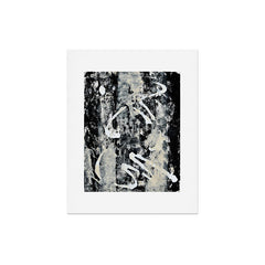 003: a vibrant abstract design in black and white by Alyssa Hamilton Art Art Print