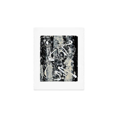 003: a vibrant abstract design in black and white by Alyssa Hamilton Art Art Print