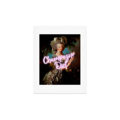 Champagne Diet' Marie Antoinette Art Print