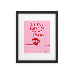 A Little Espressi Framed Art Print