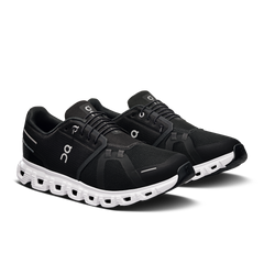 On Running Men's Cloud 6 Wide Shoes - Black / White