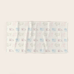 4 Pup Pals Doodle Bath Towel