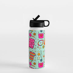 90's Things Print Water Bottle