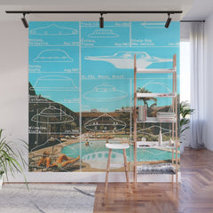 60s UFO sightings Wall Mural