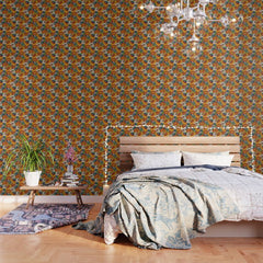 70s Retro Floral - Bold Wallpaper