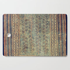 18th Century Indian Tree Textile Digital Art Painting Cutting Board
