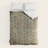 18th Century Indian Tree Textile Digital Art Painting Duvet Cover
