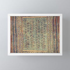 18th Century Indian Tree Textile Digital Art Painting Mini Art Print
